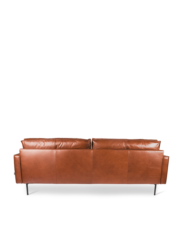 Sofa PPno.1 leather forest green, Cognac, large