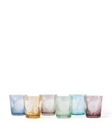 Tumbler peony multicolour set 6, Multi-colour, small