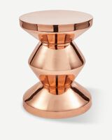 zig zag metal rose gold, light pink, small