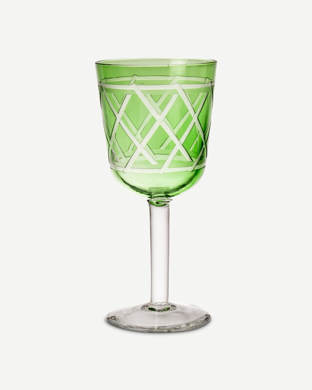 Wine glass Tie up set 4, Olive green, pdp