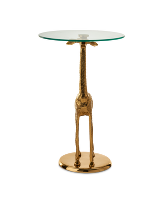 Side table Giraffe, Gold, medium
