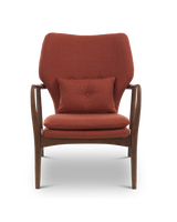 Chair Peggy fabric smooth ochre (FSC 100% certified), Rust red, small