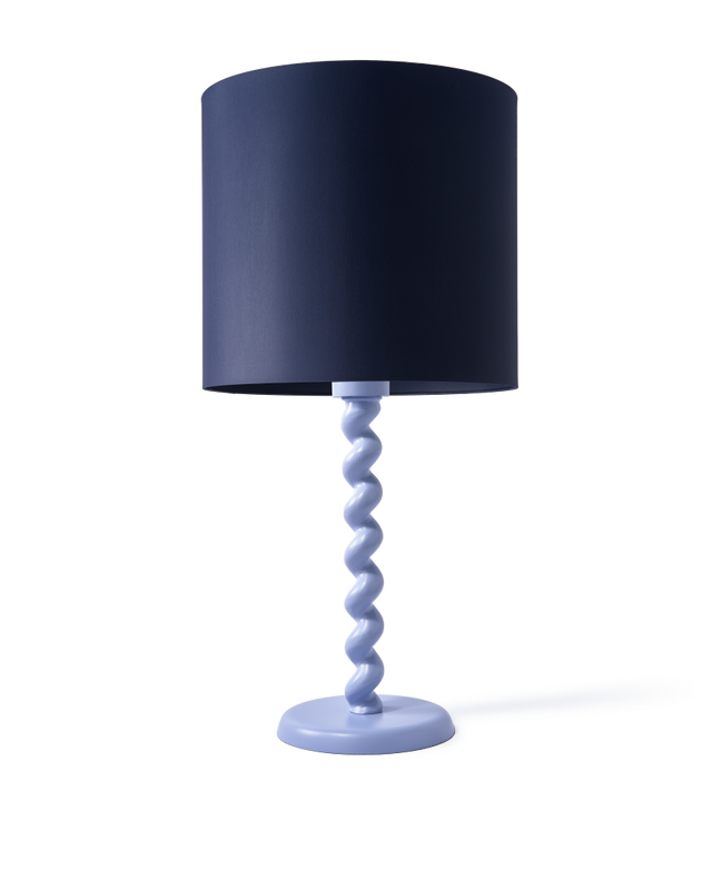 lamp base twister pink, light blue, large