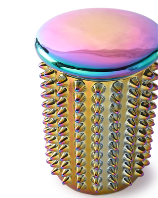 Stool Oily spikes, Multi-colour, medium