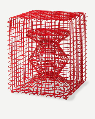 Wire Zig Zag Stool