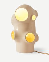 table lamp bulle orange, Beige, small