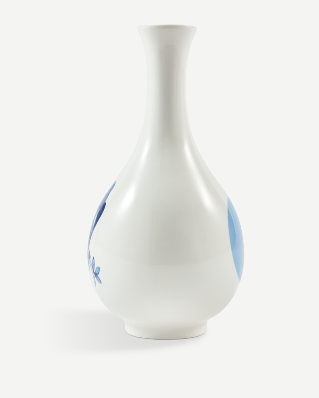 vase small bird orange, Dark blue, pdp