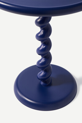 side table twister deep blue, Dark blue, medium
