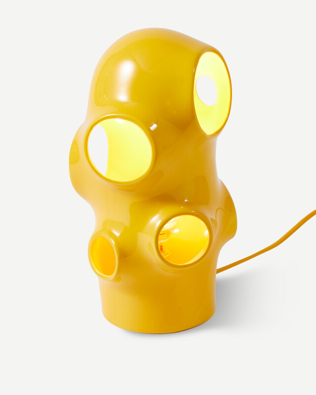 table lamp bulle beige, Orange, pdp