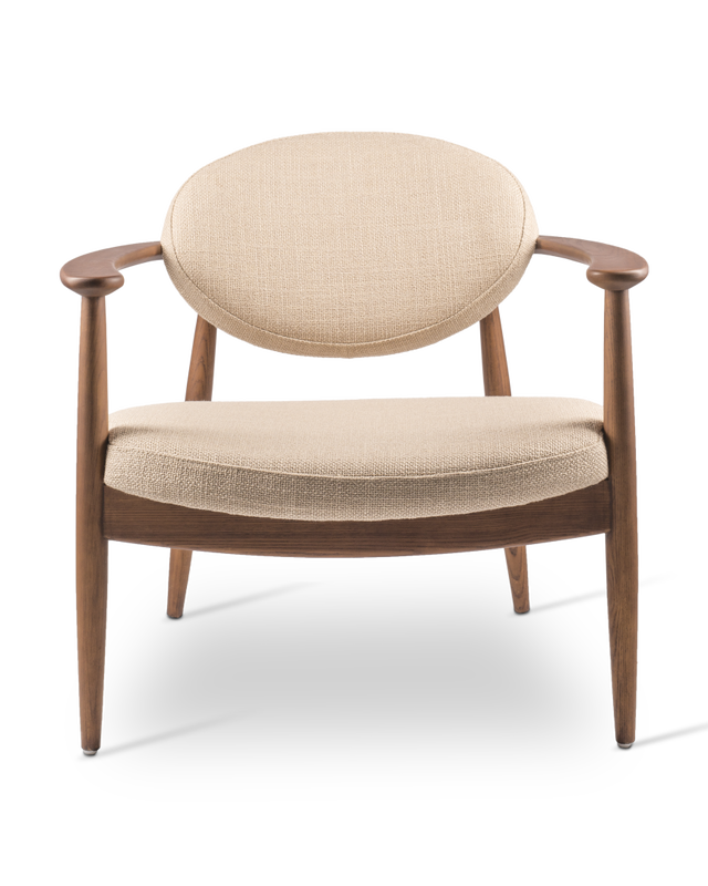 Chair Roundy fabric smooth beige (FSC 100% certified), Beige, large