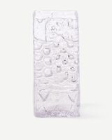 vase relief square clear, Transparant, small