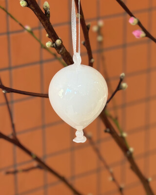 ornaments balloon dark blue set 3, White, medium