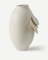 vase quillie beige M, Beige, small