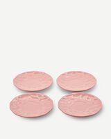 plates koa pink S set 4, light pink, small