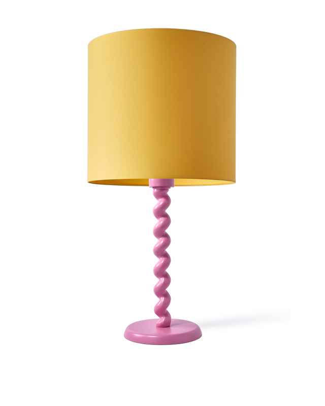 lamp shade Ø50xH45cm dark green, Yellow, large