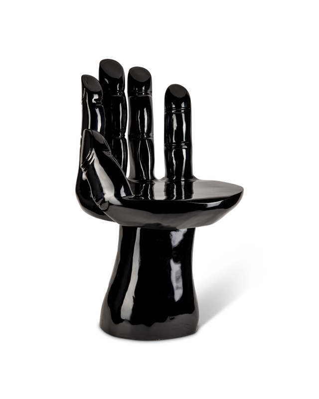 Chair black hand, Black, large