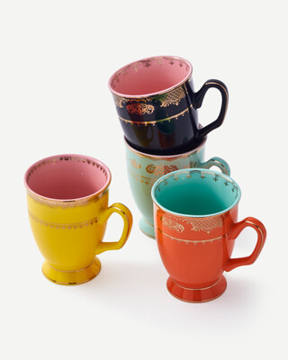 mug grandpa set 4, Multi-colour, medium