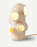 table lamp bulle beige, Beige, small