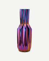 Vase Oily folds L, Multi-colour, small