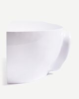 head left top white, White, small