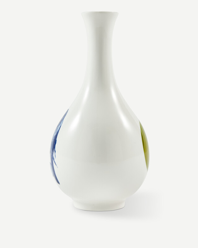 vase small bird orange, Dark green, pdp