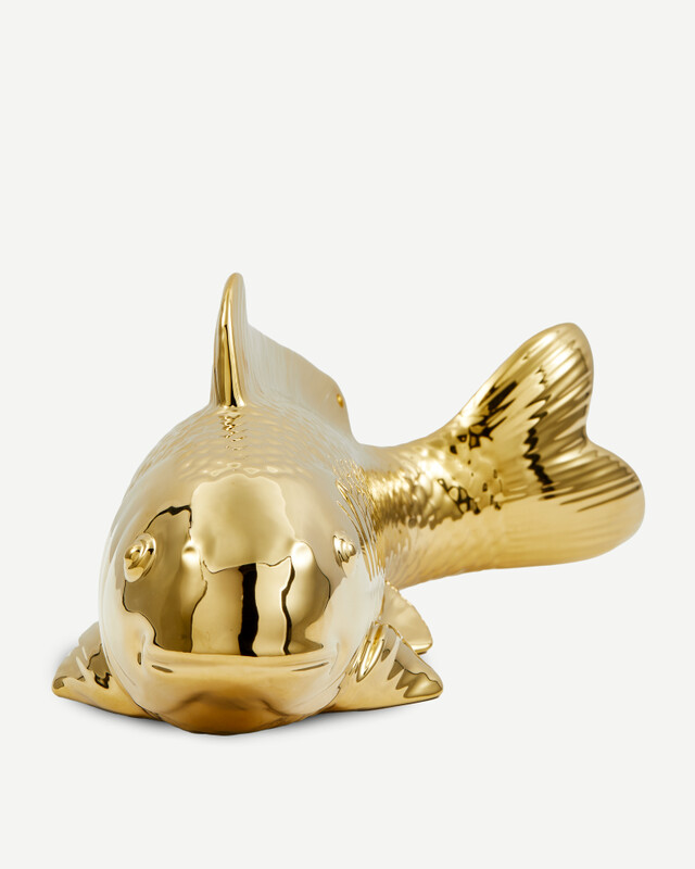 moneybox fish metallic, Gold, pdp