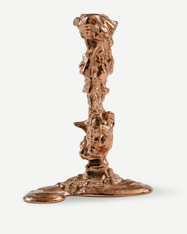 Drip candle holder L, light pink, pdp