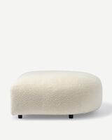 sofa a-round-u hocker boucle ecru right, White, small