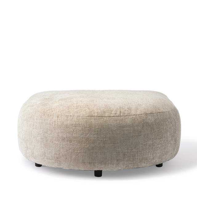 sofa a-round-u hocker rust left, White, large