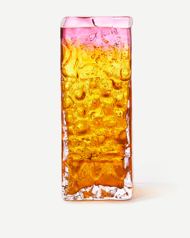 vase relief square clear, Ochre, pdp