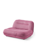 love seat puff orange, light pink, small