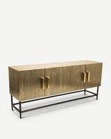Cabinet ribbel gold low, Gold, small