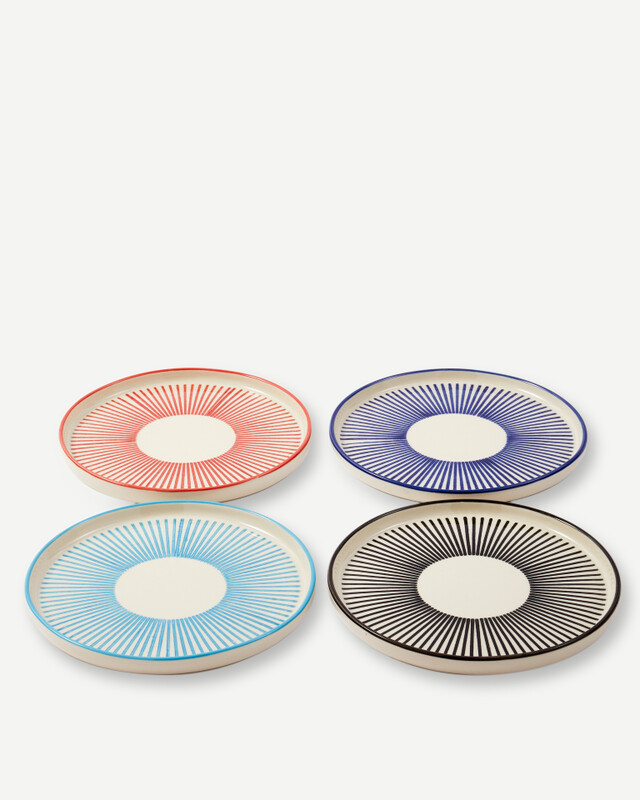 plates marine striped set 4, Multi-colour, pdp