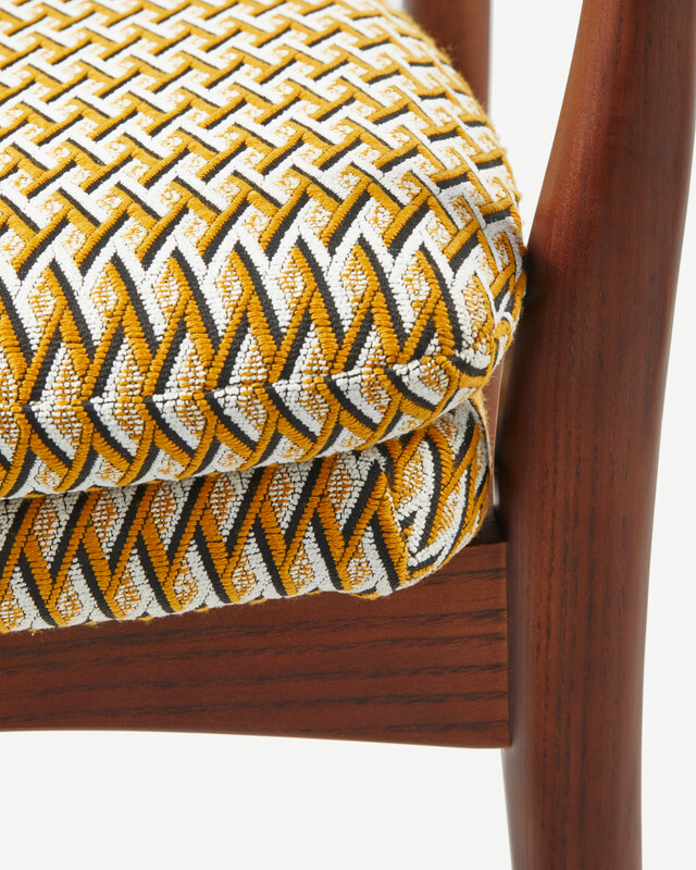 chair peggy geo ochre (FSC 100% certified), Ochre, pdp