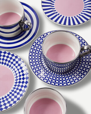 coffee cups aunty set 4, Dark blue, medium