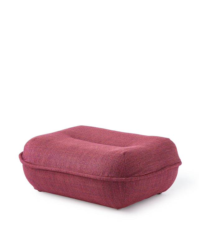 pouf puff burgundy red, Burgundy red, large