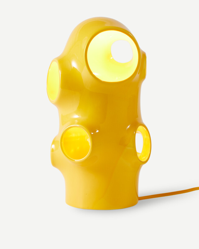 table lamp bulle beige, Orange, pdp