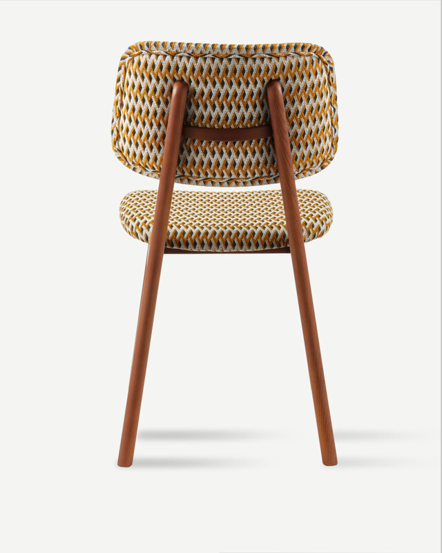 dining chair happy days geo ochre (FSC 100% certified), Ochre, pdp