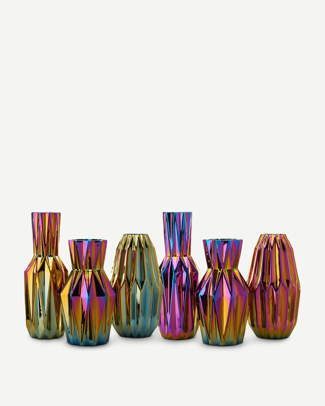 Vase Oily folds L, Multi-colour, pdp