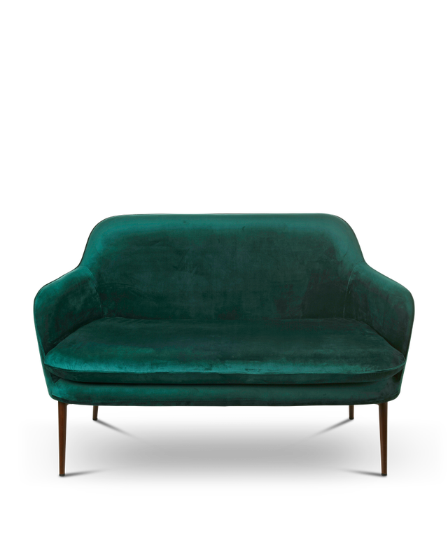 Sofa Charmy velvet blue, Dark green, large