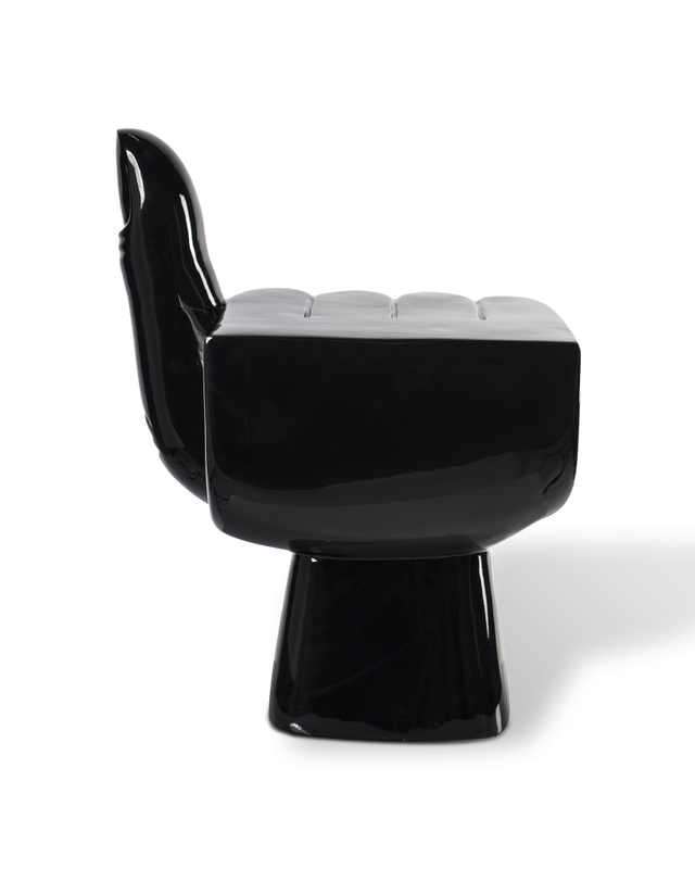 Chair Fist white, Black, large