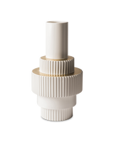 Vase Gear white L, White, small