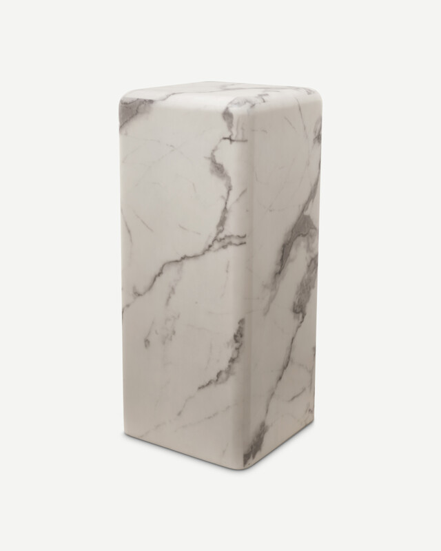 Pillar marble look white M, White, pdp