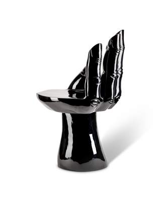 Chair black hand, Black, medium