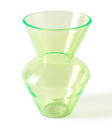 vase fat neck yellow S, Olive green, small