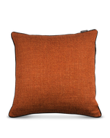 Cushion fabric smooth rust 50x50, Rust red, small