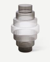 Vase Steps ochre XXL, Dark grey, small