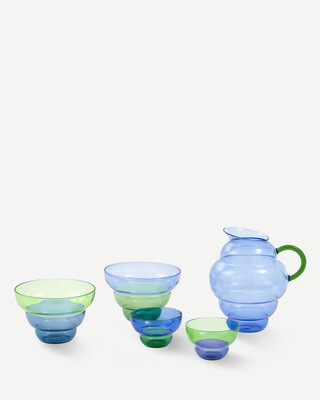 cups mizu kiri dark blue set2, Dark blue, medium