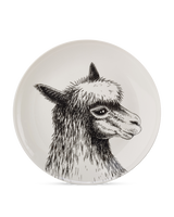 Side plate Animals set 6, White, small