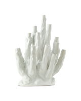 Vase coral 20-tulips white, White, small